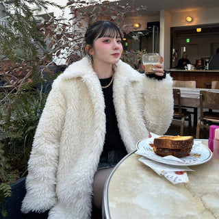 Boa Collar Oversized Jacket