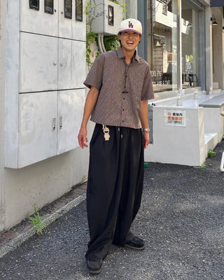 Double Pintuck Balloon Slacks