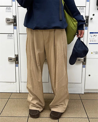 (Unisex) Pintuck Wide Pants