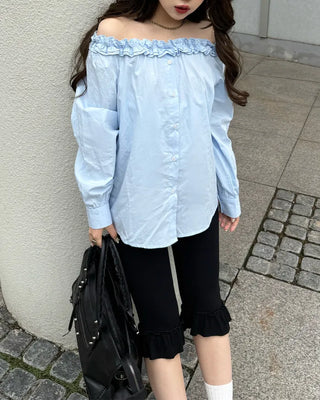 Frill Capri Pants