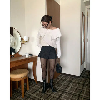 Ribbon sheer stockings