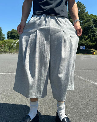 Sweat Bermuda shorts with belt loops