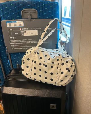 Dot Pocket Boston Tote Bag