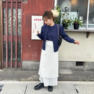 Lace long skirt