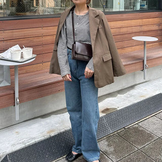 Wide-fit denim pants