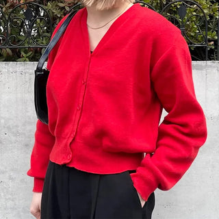 Daily V-neck cardigan