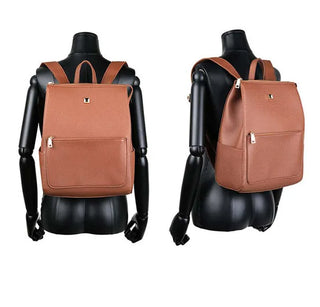 Faux Leather Daily Backpack (4 colors)
