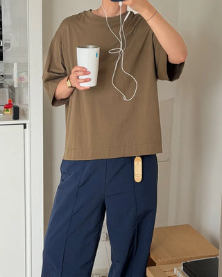 Mercerized Overfit Short-Sleeve T-Shirt