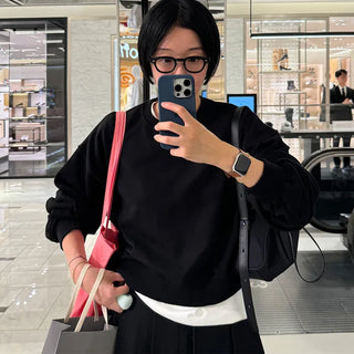Basic cropped sweatshirt