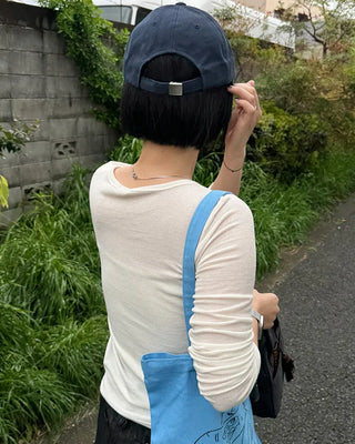 Henley neck cut and sew