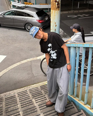 Face print T-shirt