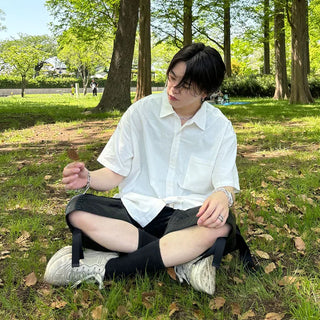 (Unisex) Oversized Short-Sleeve Shirt