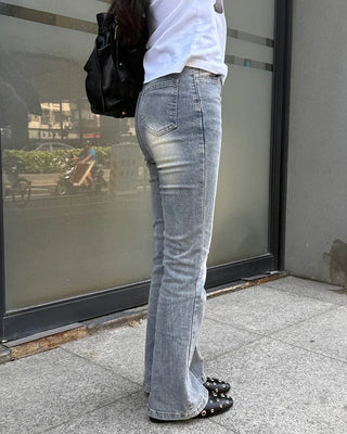 Bootcut banded denim