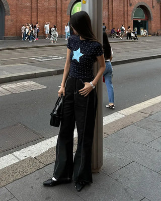 Curved Sage Wide Pants