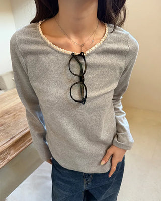Lace Long Sleeve T-Shirt