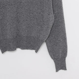 Half-button collar knit