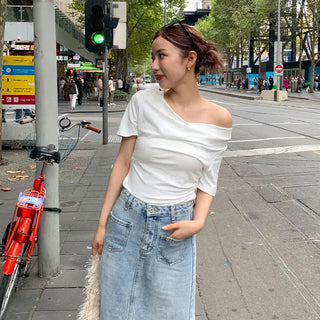 2-way short T-shirt