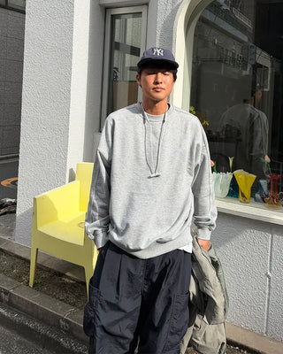 Supima cotton panel sweatshirt