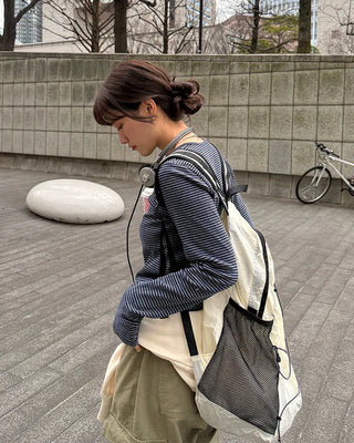 Drawstring Nylon Backpack