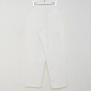 Two-pleat cotton slacks