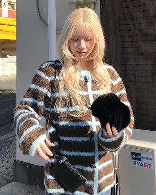Duffle Point Border Cardigan