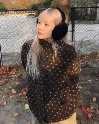 Milk fur earmuffs