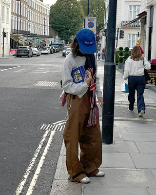 String cotton pants