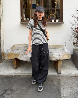Multi-border ringer T-shirt