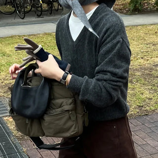 Alpaca Mix V-Neck Knit