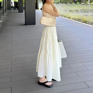 Tiered long skirt