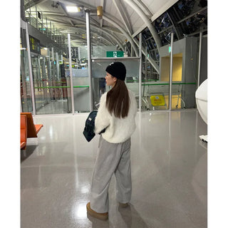 Fleece-lined jogger pants