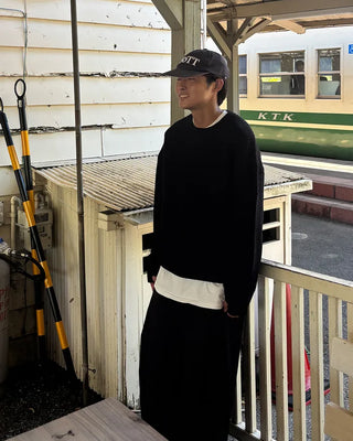 Crew Neck Rib Knit