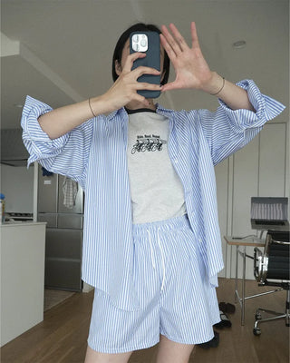 Nylon shirt and pants set