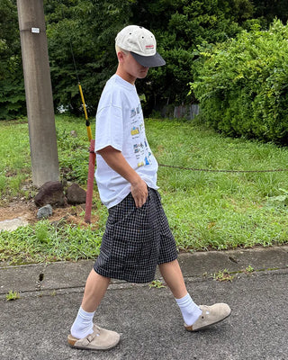 Checked cargo Bermuda shorts