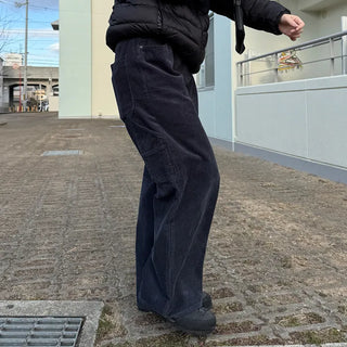 Washed corduroy carpenter pants