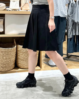 Pleated midi skirt