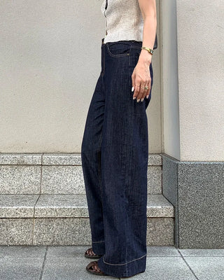 Basic wide-leg denim
