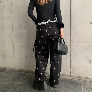 Frill Lace Banding Pants