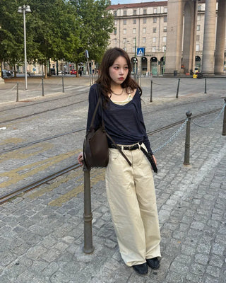 Striped slim camisole