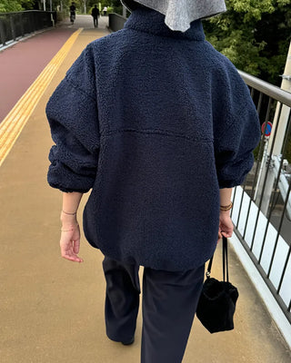 Warm Button Fleece Anorak