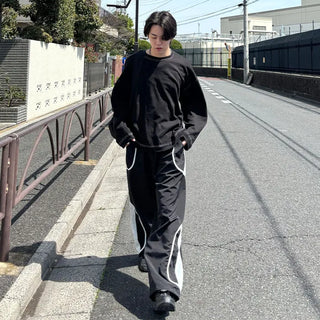 (Unisex) Line Point Nylon Pants