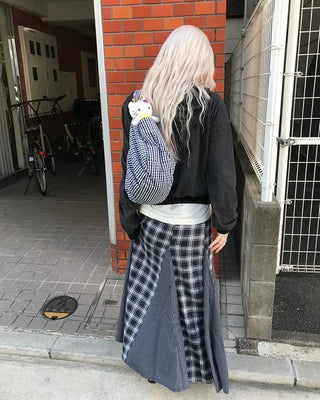 Checked Volume Tote Bag