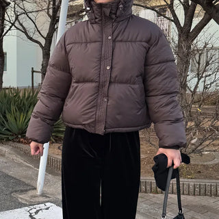 Hooded padded jacket