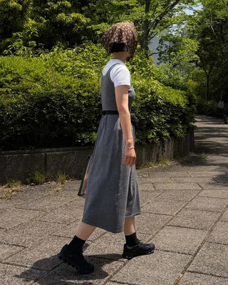 Layered Rib Long Dress