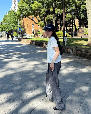 Unisex Double Pintuck Stripe Pants