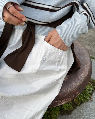 Balloon silhouette long skirt