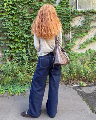 X Wide Side Seam Rigid Denim Pants