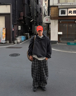 Half-neck button fleece