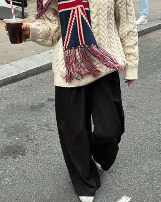 Cable knit sweater