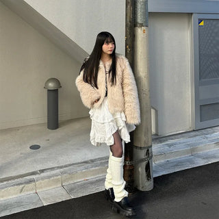 Asymmetrical mini skirt